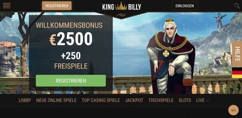 King Billy Casino Promo